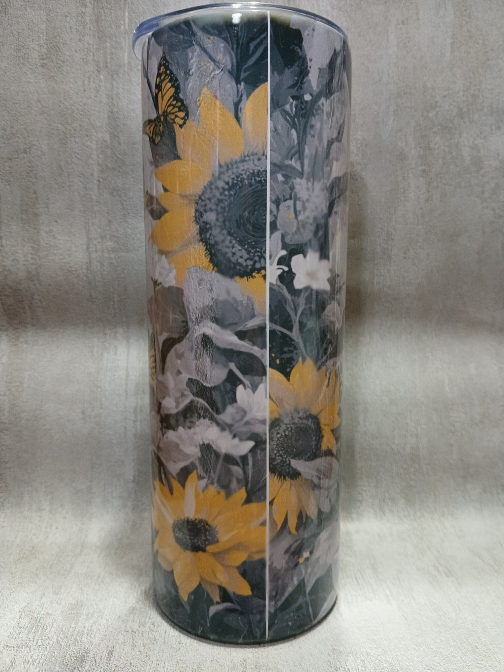 Pig/sunflower tumbler, 20 oz.