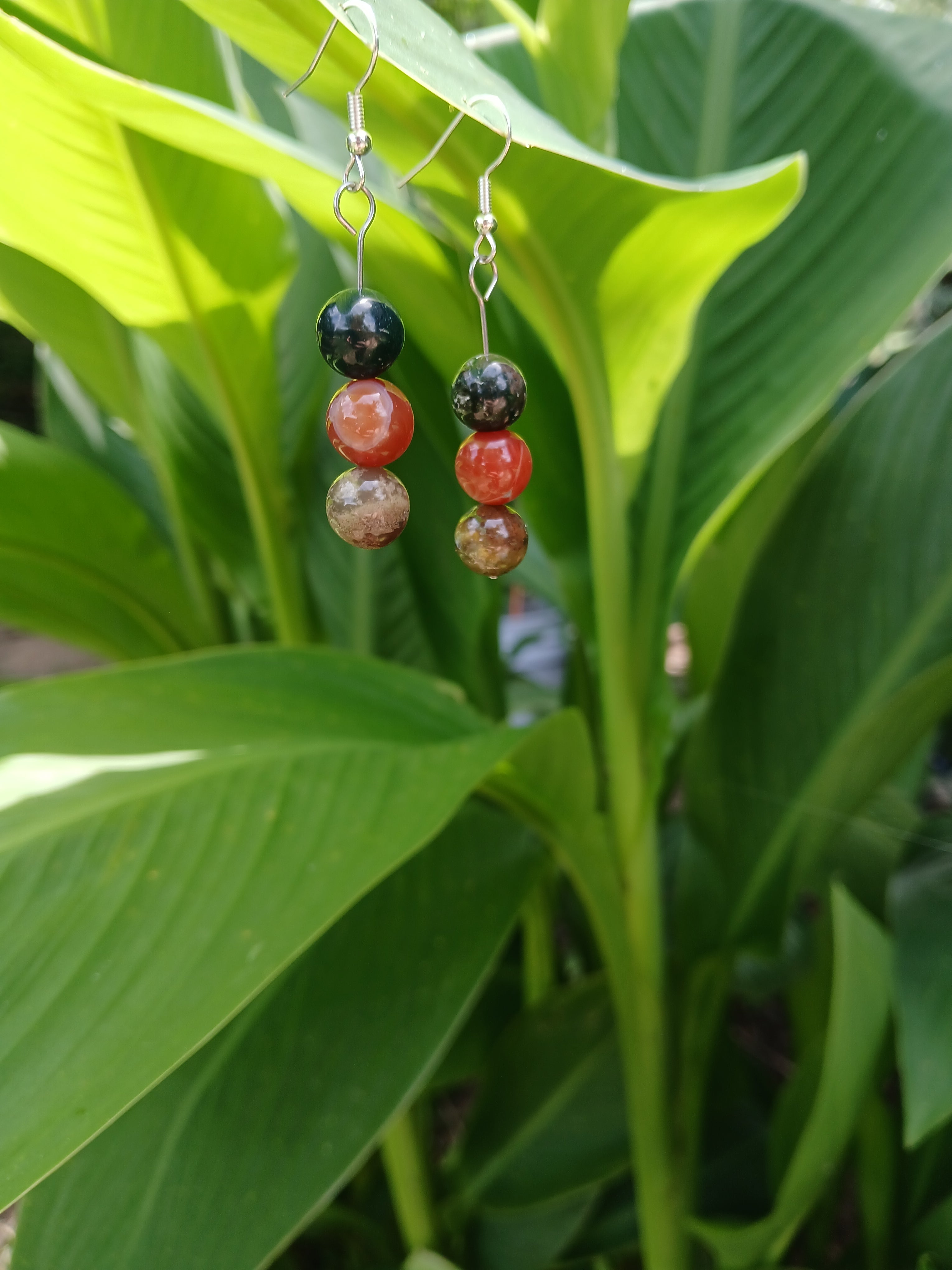 Genuine gemstone earrings
