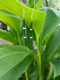 Black onyx gemstone earrings