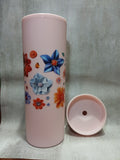 Pink Floral tumbler